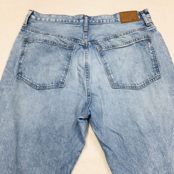 MADEWELL 90s Straight Jean Men 32(34x32) Faded Light Wash Blue Coastal Cowboy - Picture 7 of 16